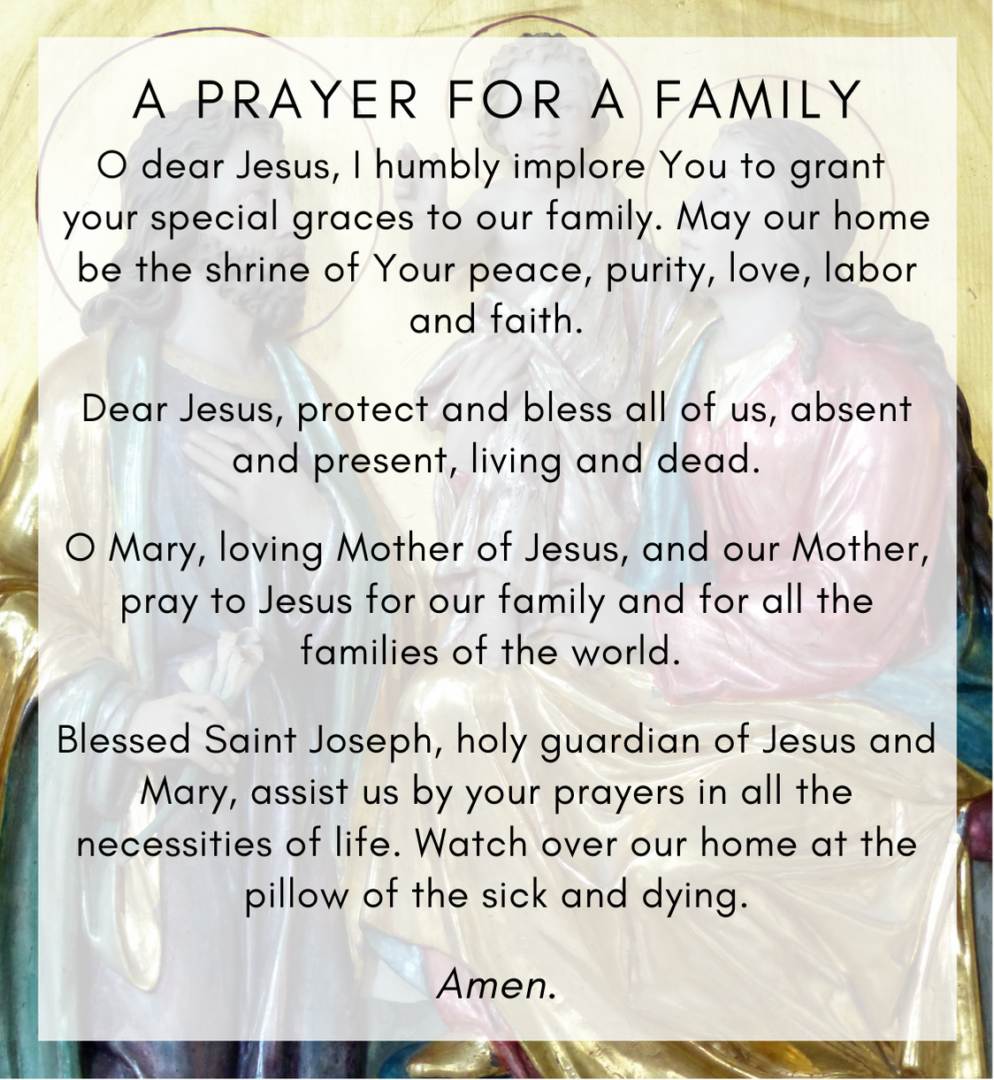 watch over our family prayer